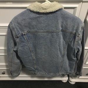 Levies Trucker Jacket with shearling collar